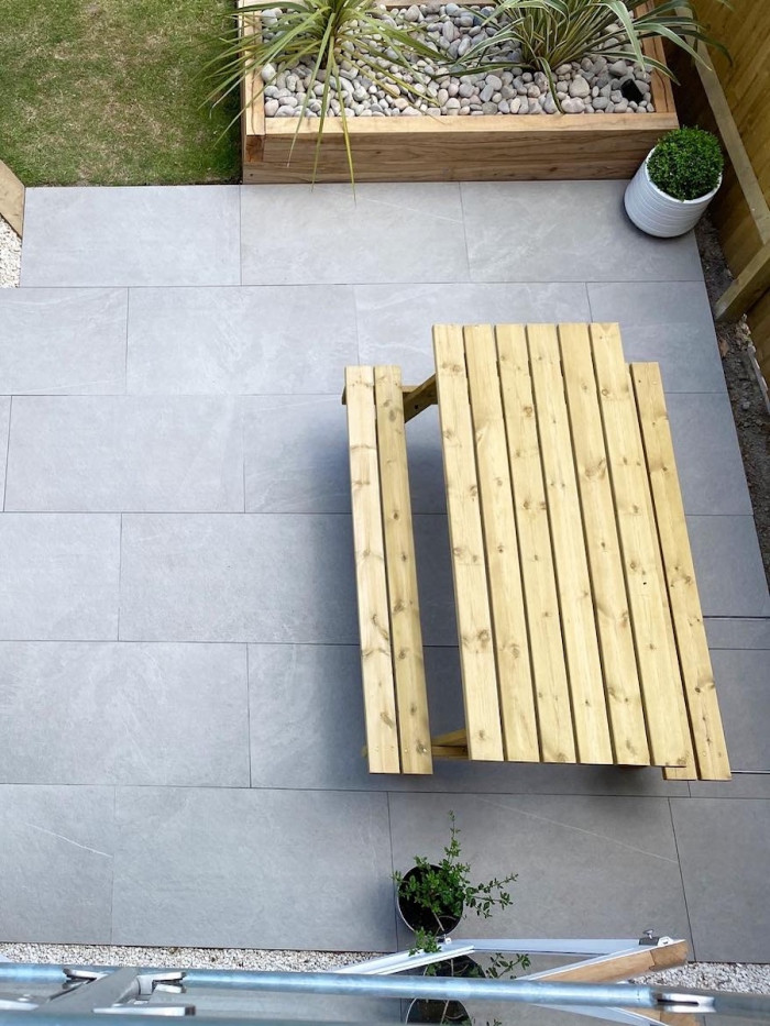 Bavaria Grigio Outdoor Porcelain Slab - 1200x600x20mm