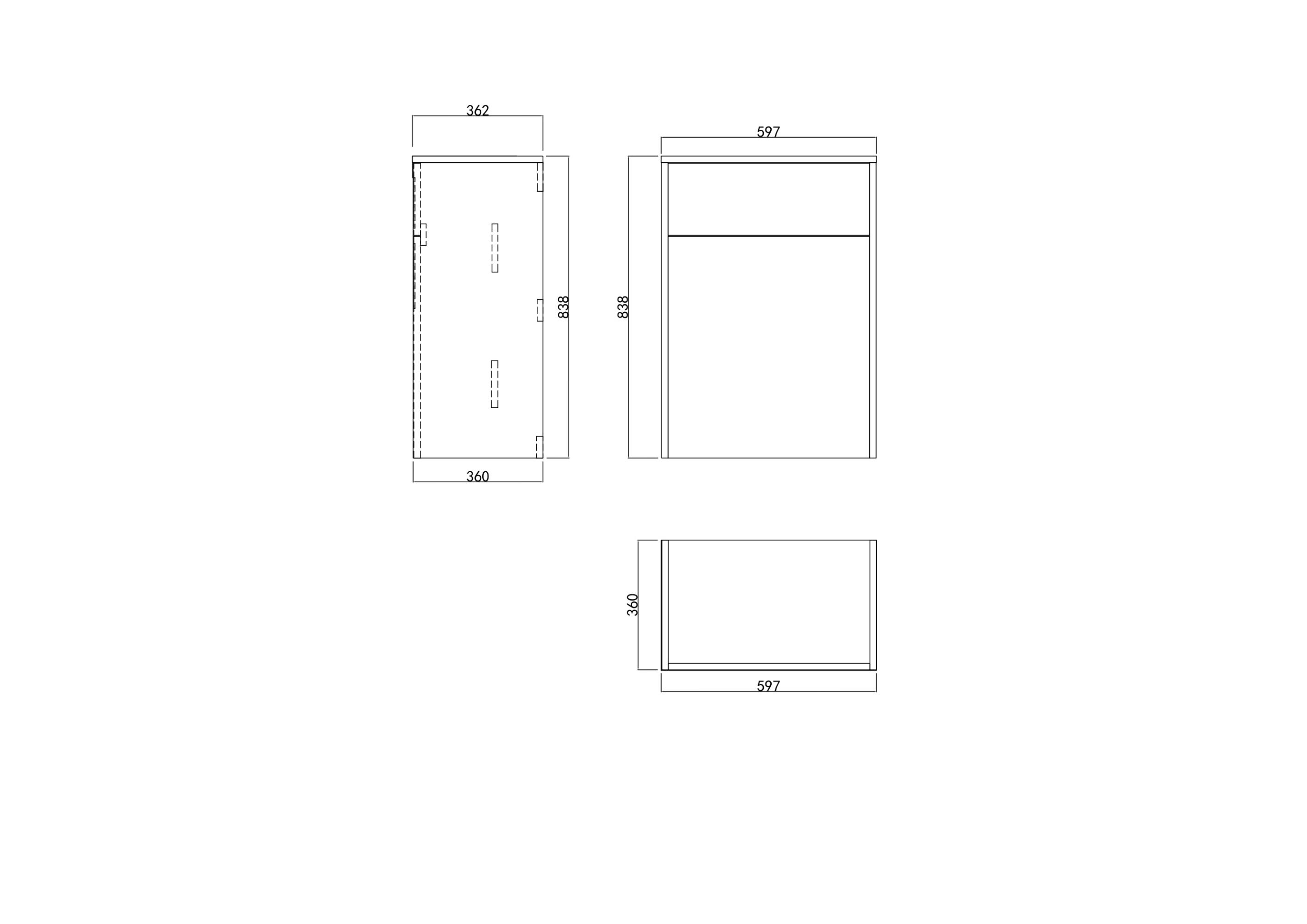 Manor Light Beige Freestanding WC Unit With Toilet, Water Tank & Flush Plate - 600mm