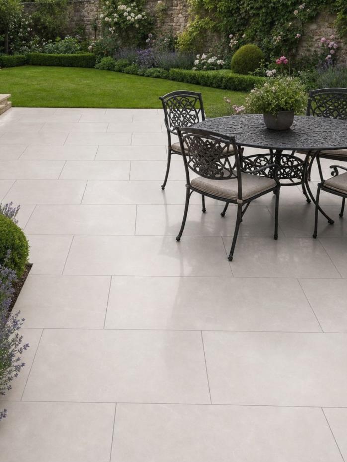Integra Beige Outdoor Porcelain Paving Tiles - 1200x600x20mm