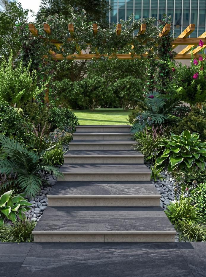 Brazil Slate Porcelain Bullnose Tiles - 900x450x20mm