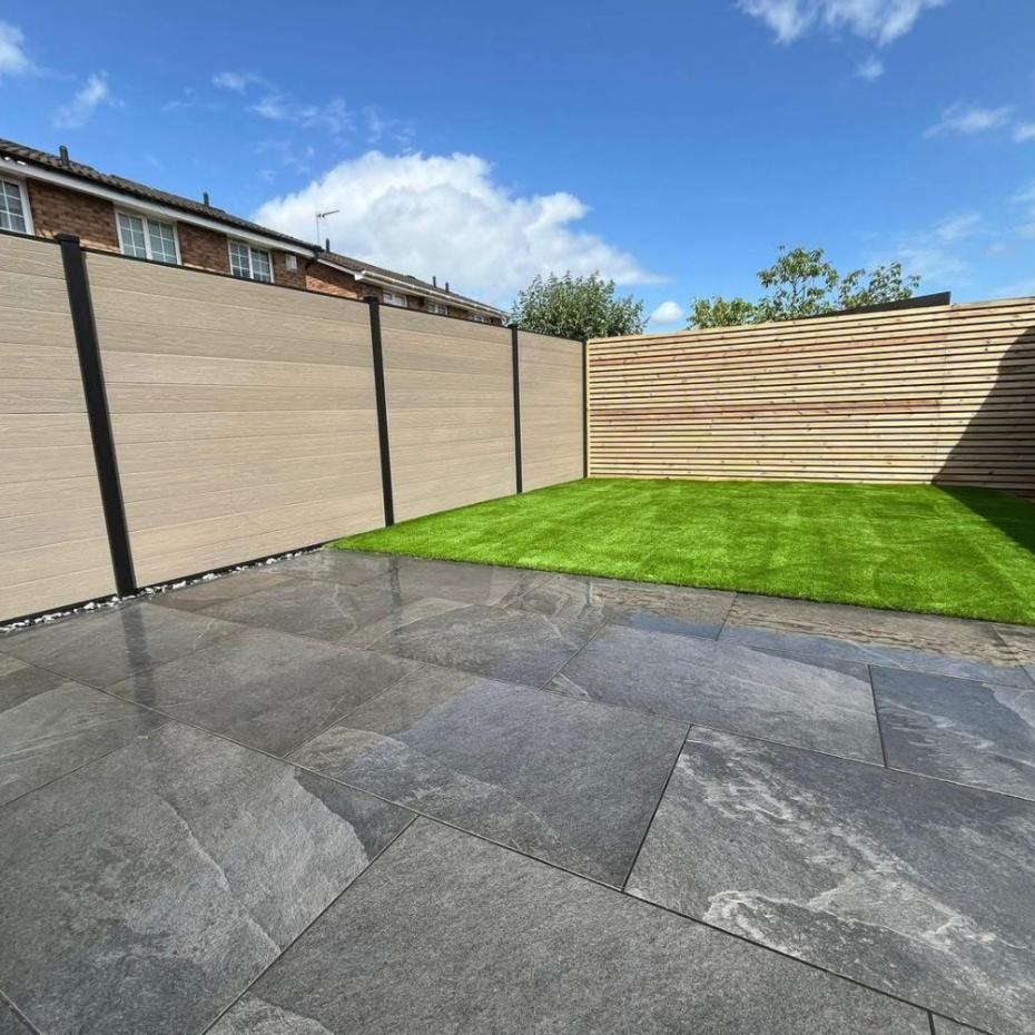 Brazil Slate Effect Outdoor Porcelain Tiles - 900x600x20mm