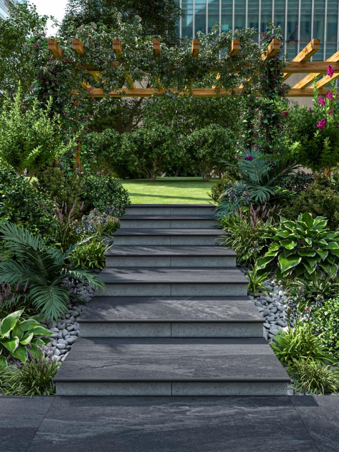 Brazil Slate Porcelain Bullnose Tiles - 900x450x20mm