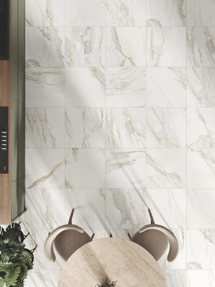Calacatta Gold Floor and Wall Porcelain Tiles - 600x600x8mm