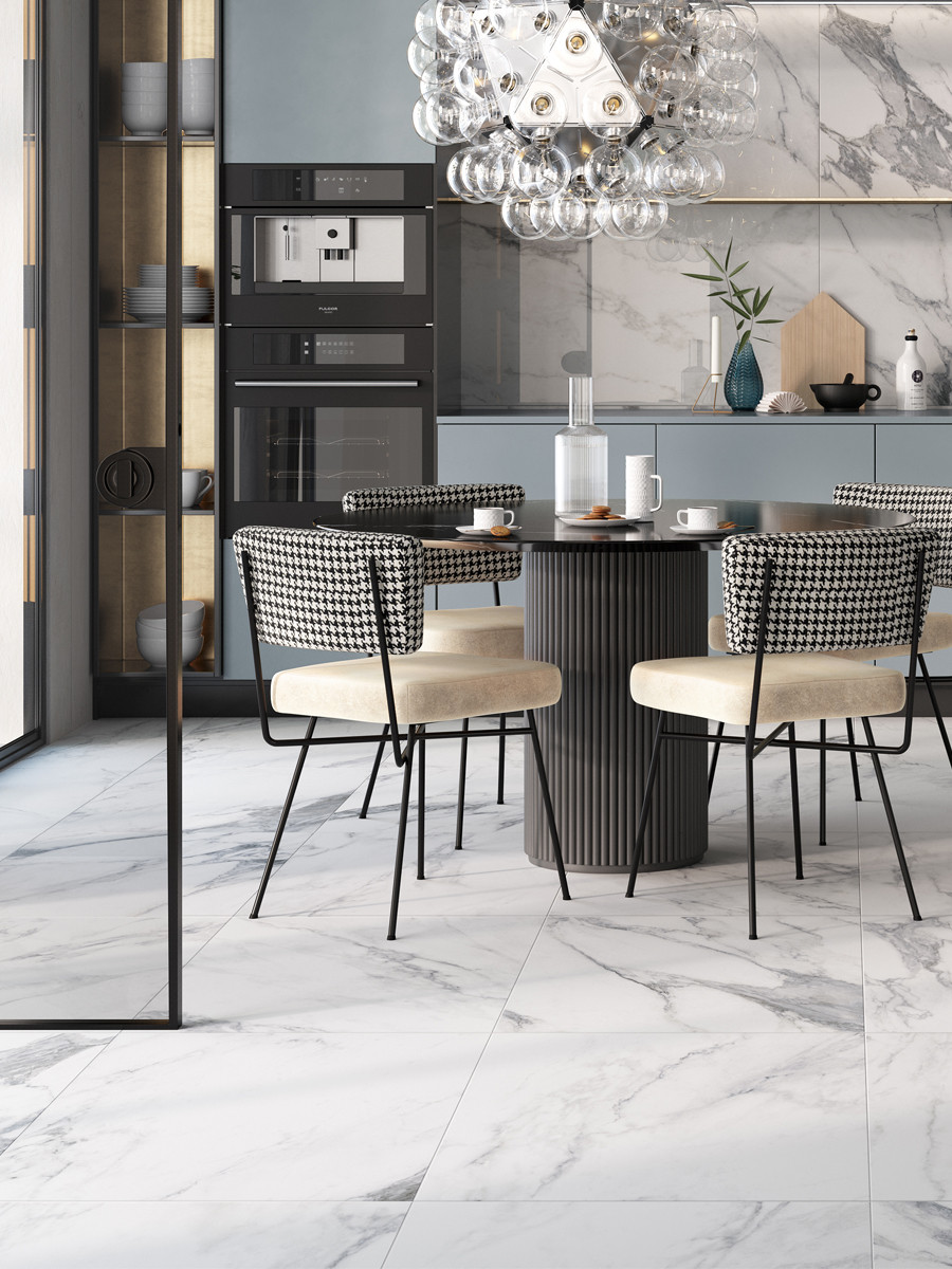 Calacatta Bianco XXL Polished Wall & Floor Tiles - 800x800mm