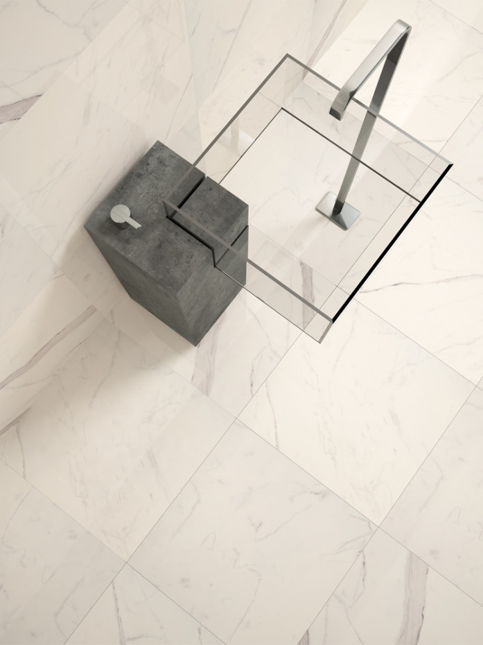 Smoke White Polished Porcelain Tile - 600x600mm (LAST PACK)