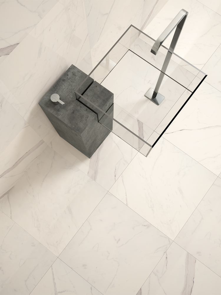 Calacatta Marble Effect Polished Wall & Floor Tile - 600x600(mm)