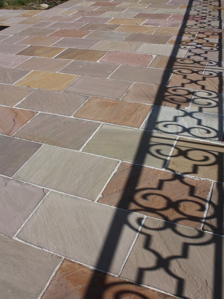 Camel Dust Indian Sandstone Paving Slabs - 900x600