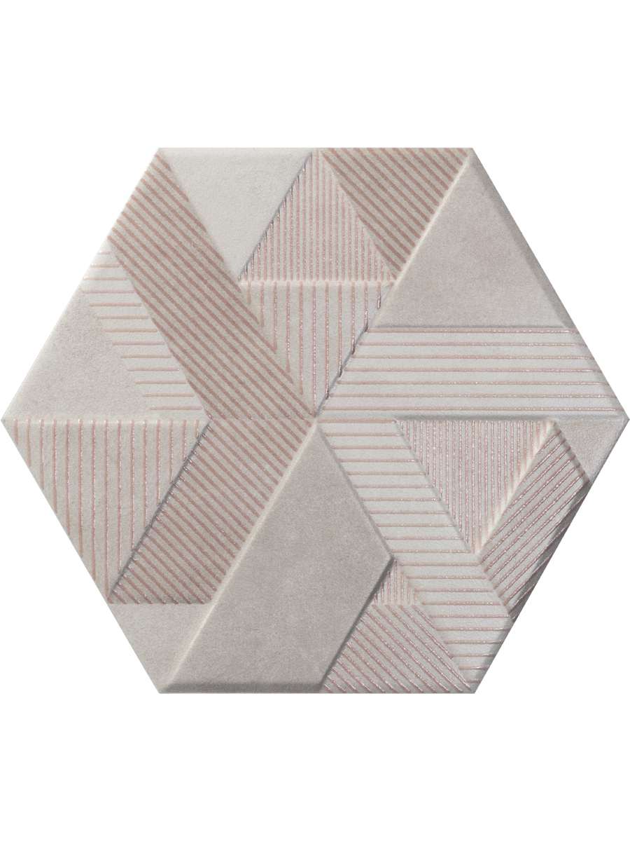 Catuni Rosa Hexagon Porcelain Wall Tiles - 258x290mm