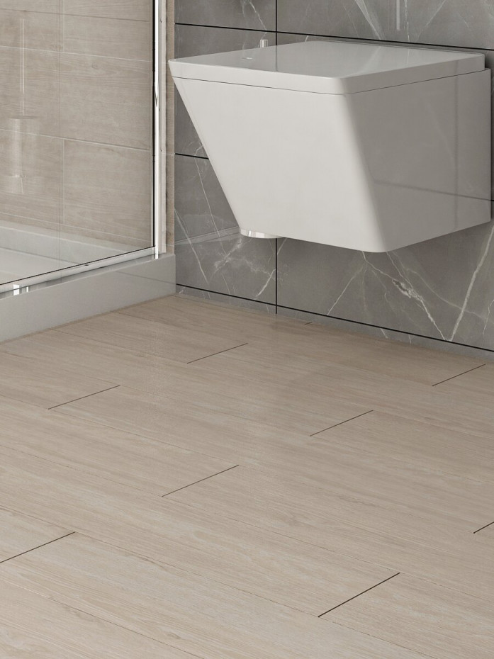 Cinnamon White Non Slip Tile - 1200x300mm