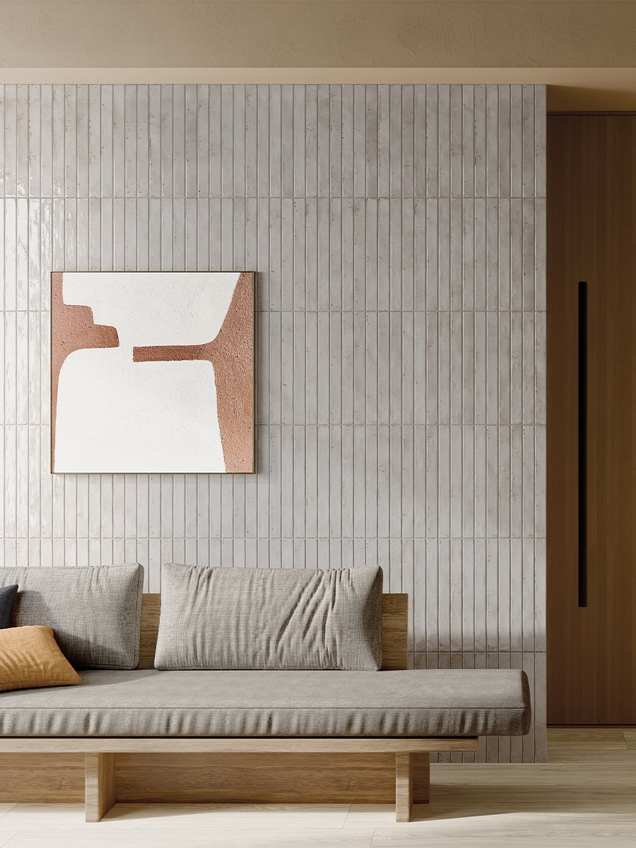 Colors Light Grey Italian Tile - 48x450mm