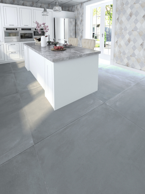 XXXL Concrete Charcoal Indoor Floor Tile 1200x1200 (mm)