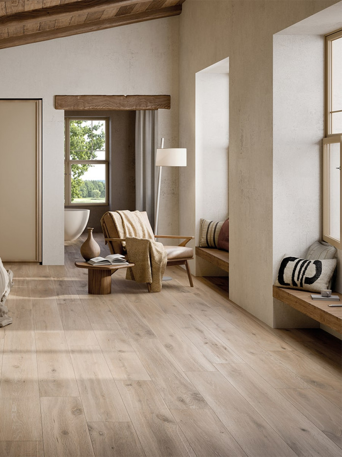 Cortina Beige Italian Extra Long Wood Effect Tile - 1500x240mm