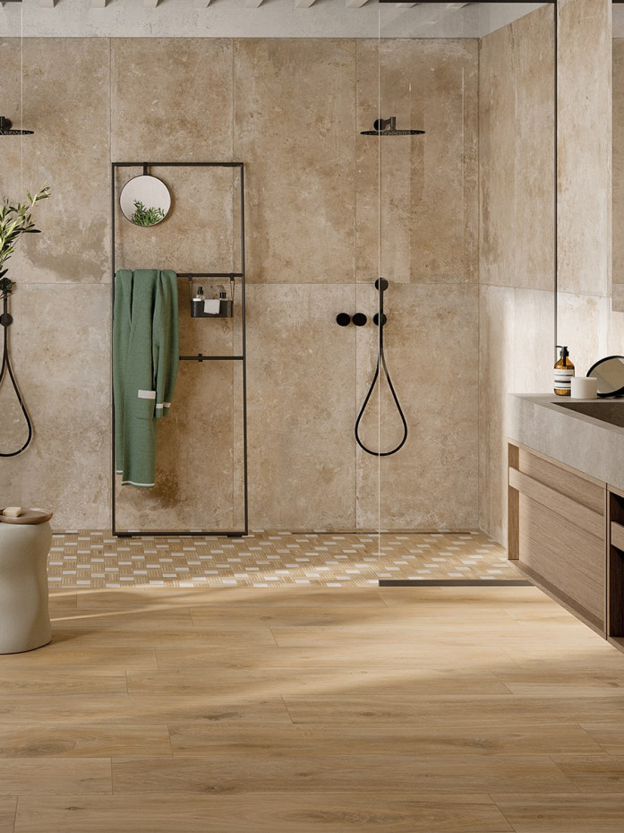 Cortina Cognac Italian Extra Long Wood Effect Tile - 1500x240mm