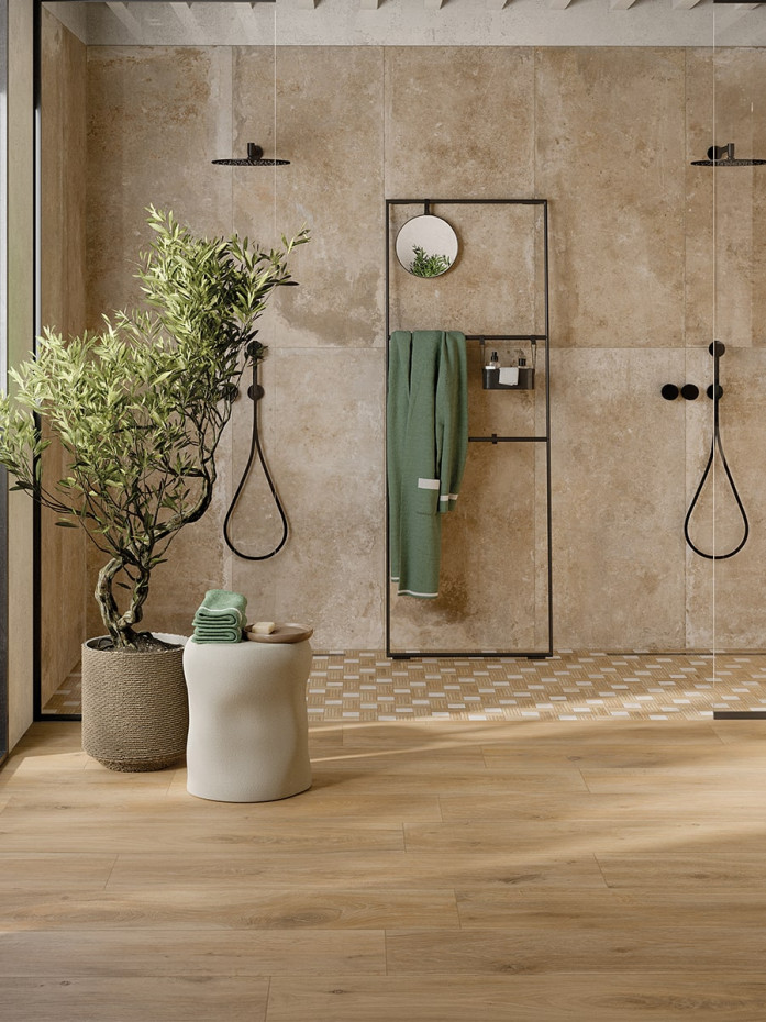 Cortina Cognac Italian Extra Long Wood Effect Tile - 1500x240mm