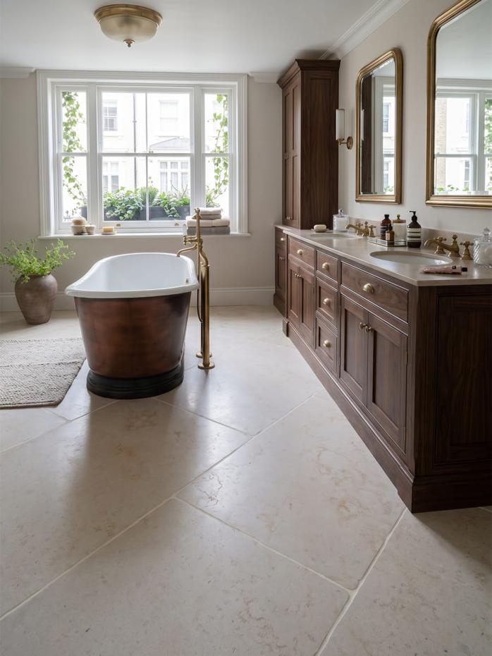 Cotswold Cream Natural Limestone Tiles - 600xFree Lengthx15mm