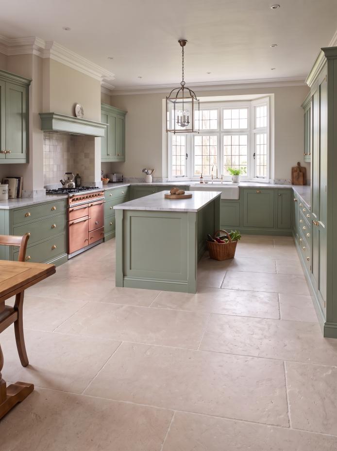Cotswold Linen limestone effect porcelain tiles 910x610mm
