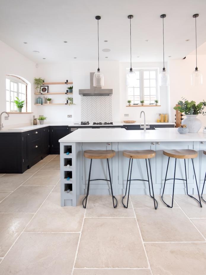 Cotswold Linen limestone effect porcelain tiles 910x610mm