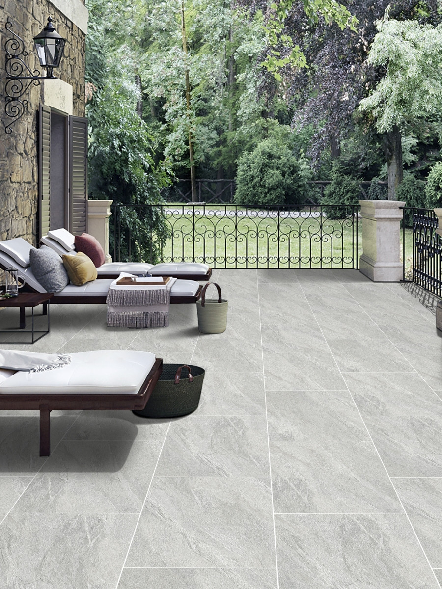 County Light Grey Porcelain Paving Slabs - 900x600x16mm