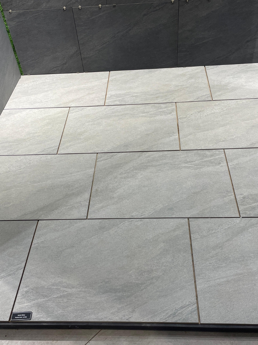 County Light Grey Porcelain Paving Slabs - 900x600x16mm