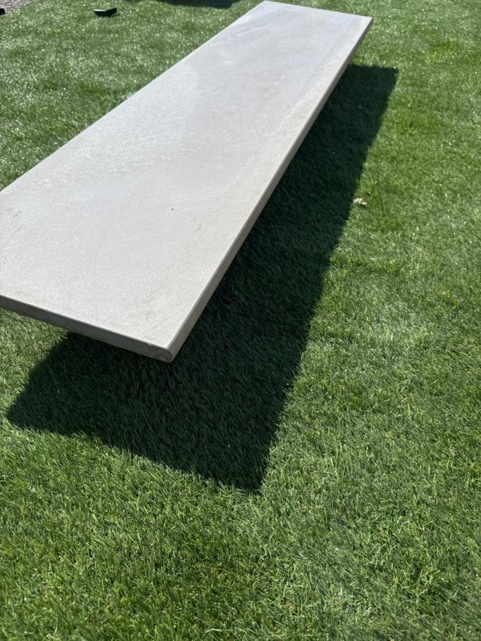 Crossover white porcelain bullnose tile