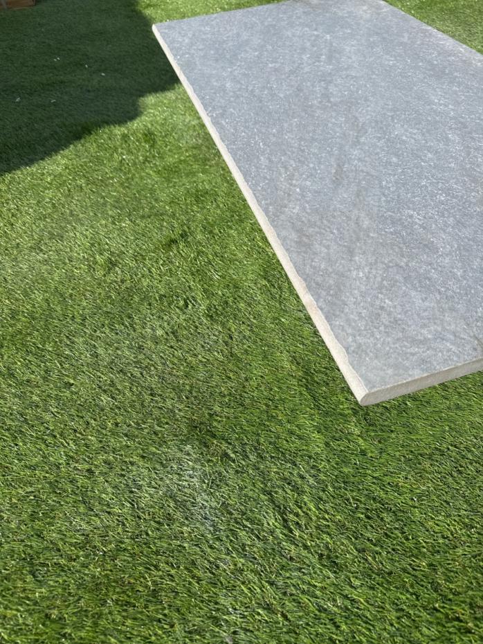 Dakota dark grey porcelain bullnose tile 900x450x20mm