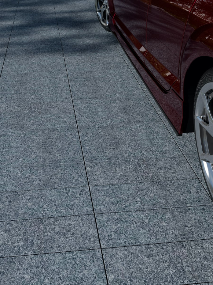 Dark Grey Granite Driveway Paving Planks - 480x130x40mm