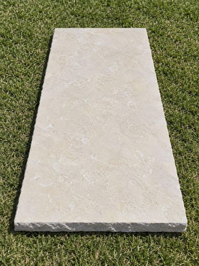 Desert Beige brushed split edge coping