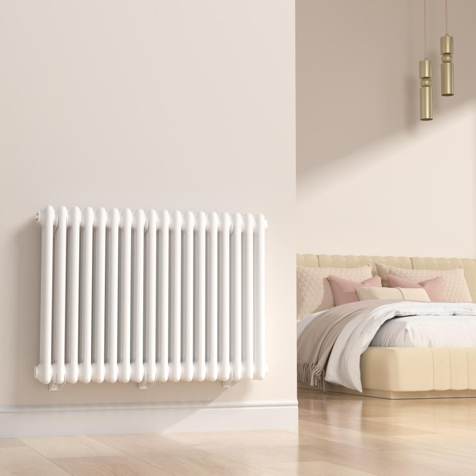 Belmont White Designer Column Radiator - 600x560mm
