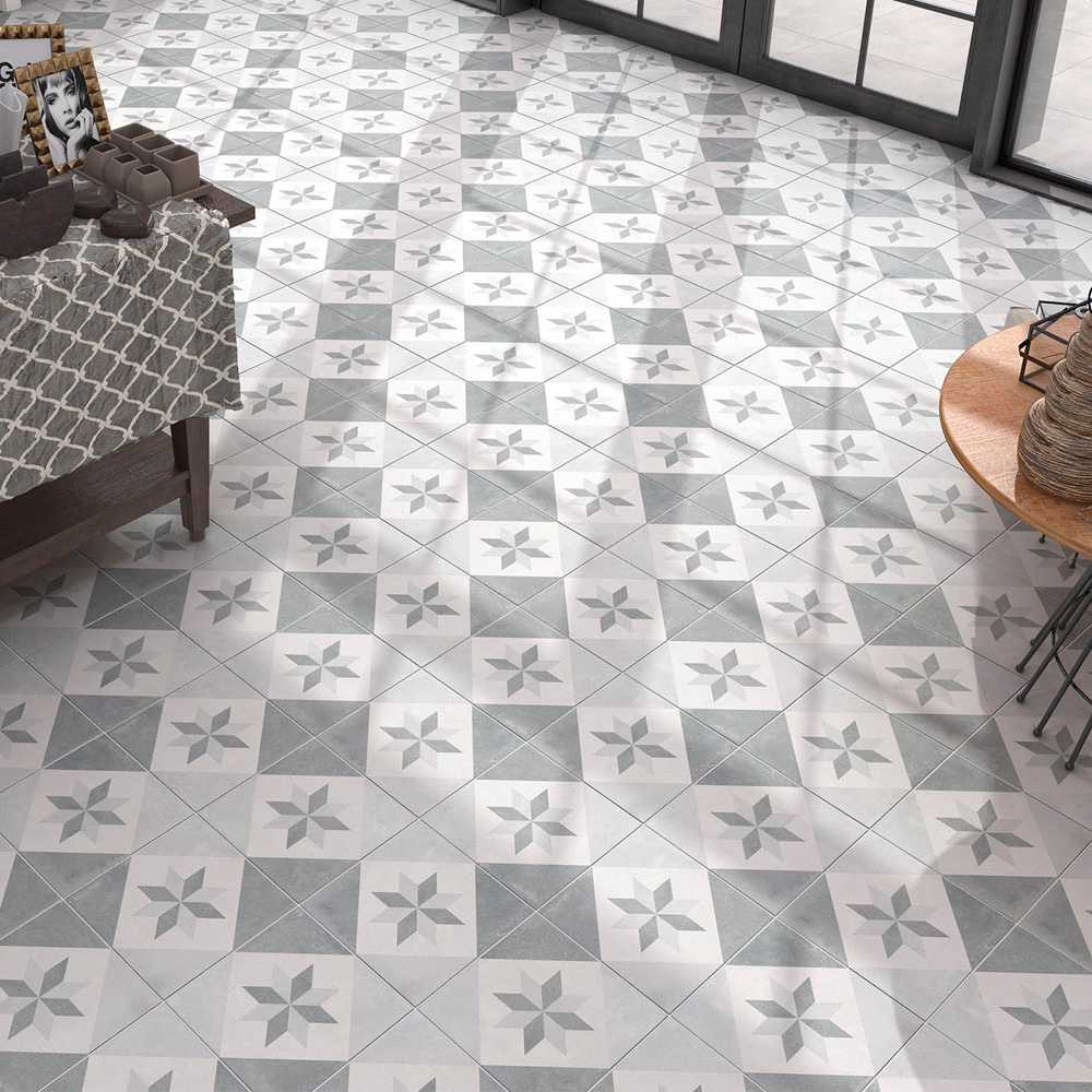 Diamond Decor Porcelain Wall & Floor Tiles - 200x200mm
