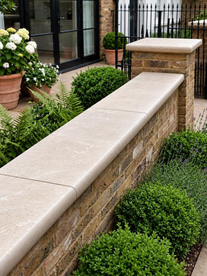 Dijon Limestone Coping and Bullnose - 900x350x30mm (Both Sides Bullnosed)