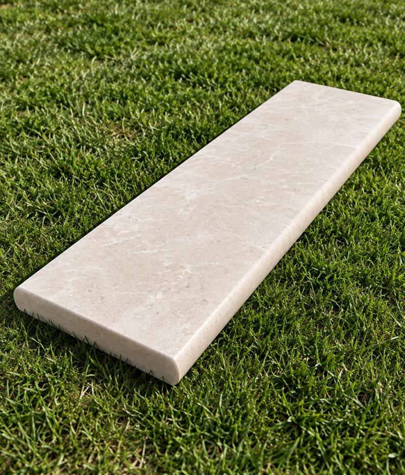 Dijon Limestone Coping and Bullnose - 900x350x30mm (Both Sides Bullnosed)