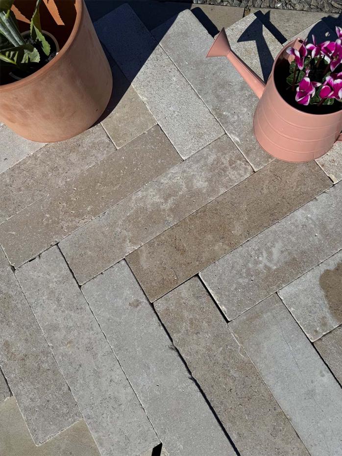 Dijon Limestone Mallet Waling & Pavers- 400x100x30mm