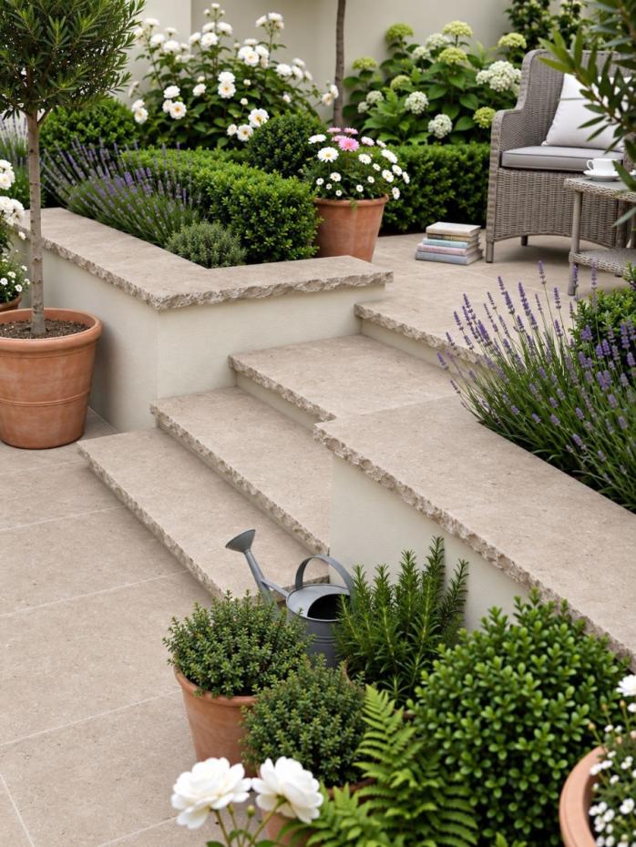 Dijon limestone split edge coping 900x400mm