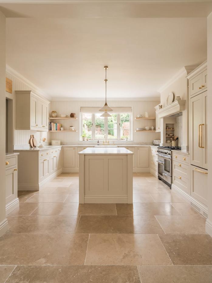 Dijon Honed and Tumbled Natural Limestone Tiles - 400xFree lengthx15mm