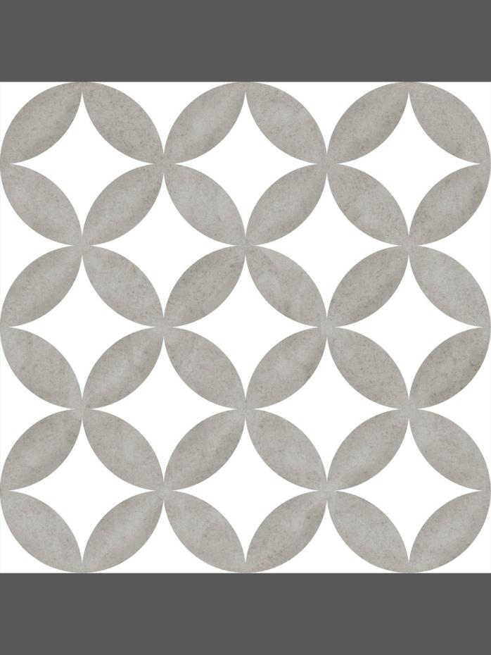 District Circle Decor Porcelain Tile - 200x200mm