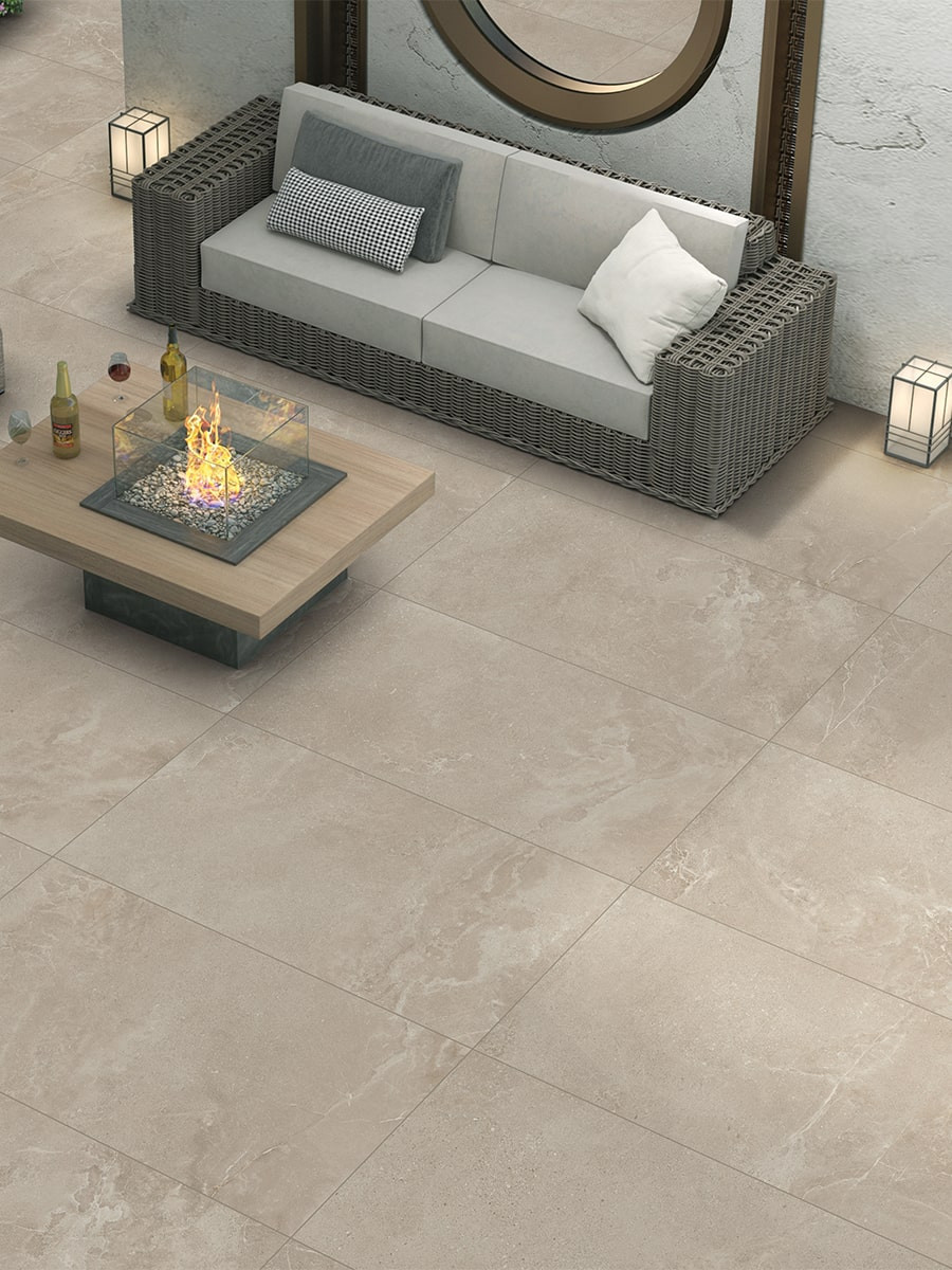 Dome Nut King Size Porcelain Paving Slabs - 1200x600x20mm
