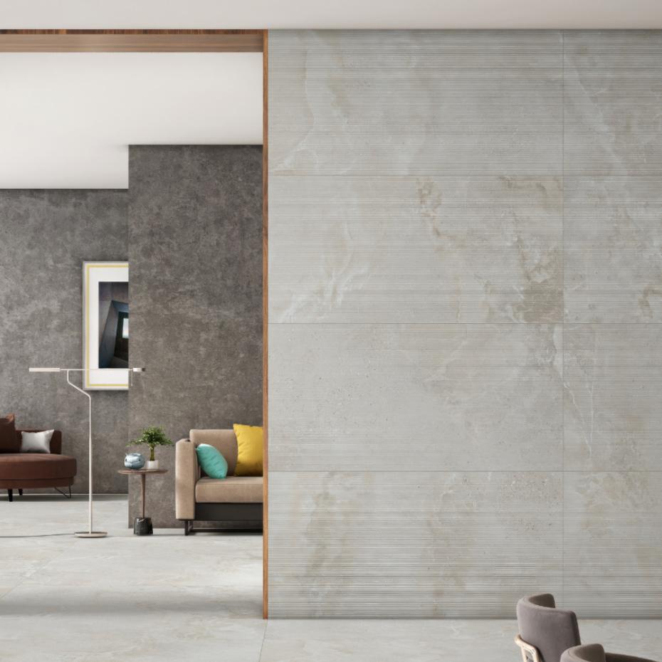 Dome Ash Decor Textured Porcelain Tiles - 1200x600x9mm