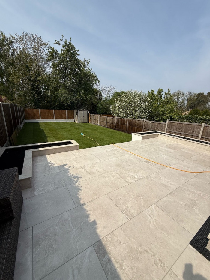 Dome Bone King Size Porcelain Paving Slabs - 1200x600x20mm