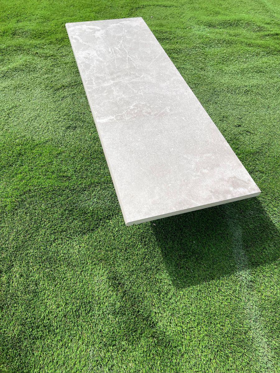 Dome Bone Porcelain Paving Bullnose for Steps and Coping-1200x400x20mm
