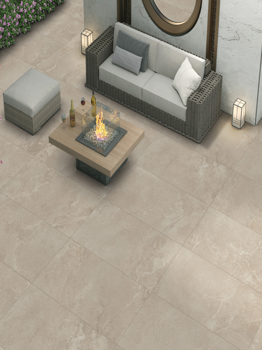 Dome Nut King Size Porcelain Paving Slabs - 1200x600x20mm