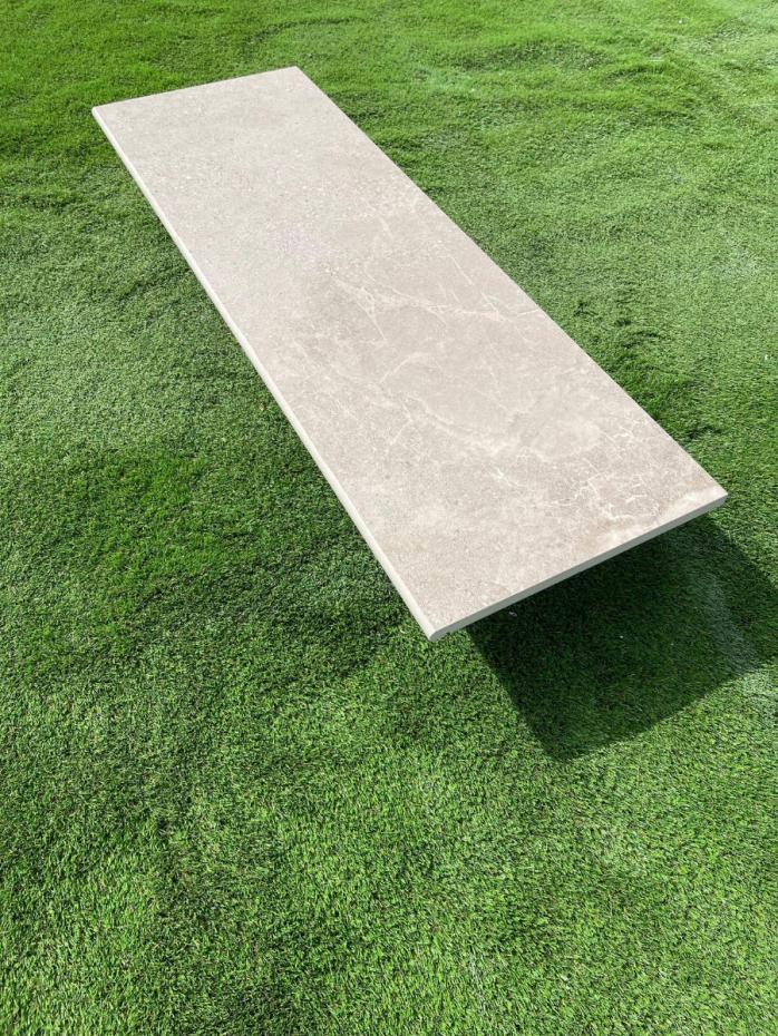 Dome Nut Porcelain Paving Bullnose for Steps and Coping-1200x400x20mm