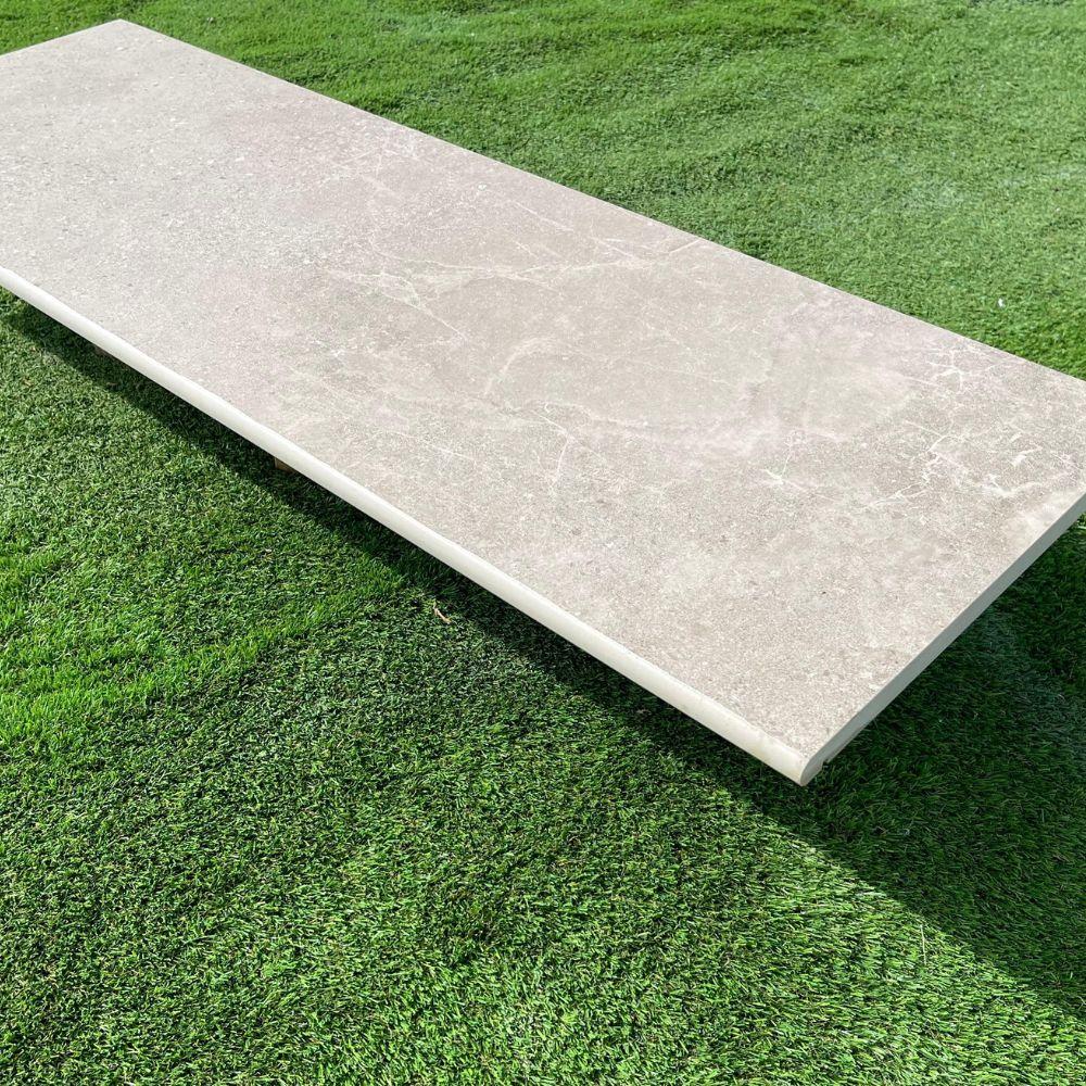 Dome Nut Porcelain Paving Bullnose for Steps and Coping-1200x400x20mm