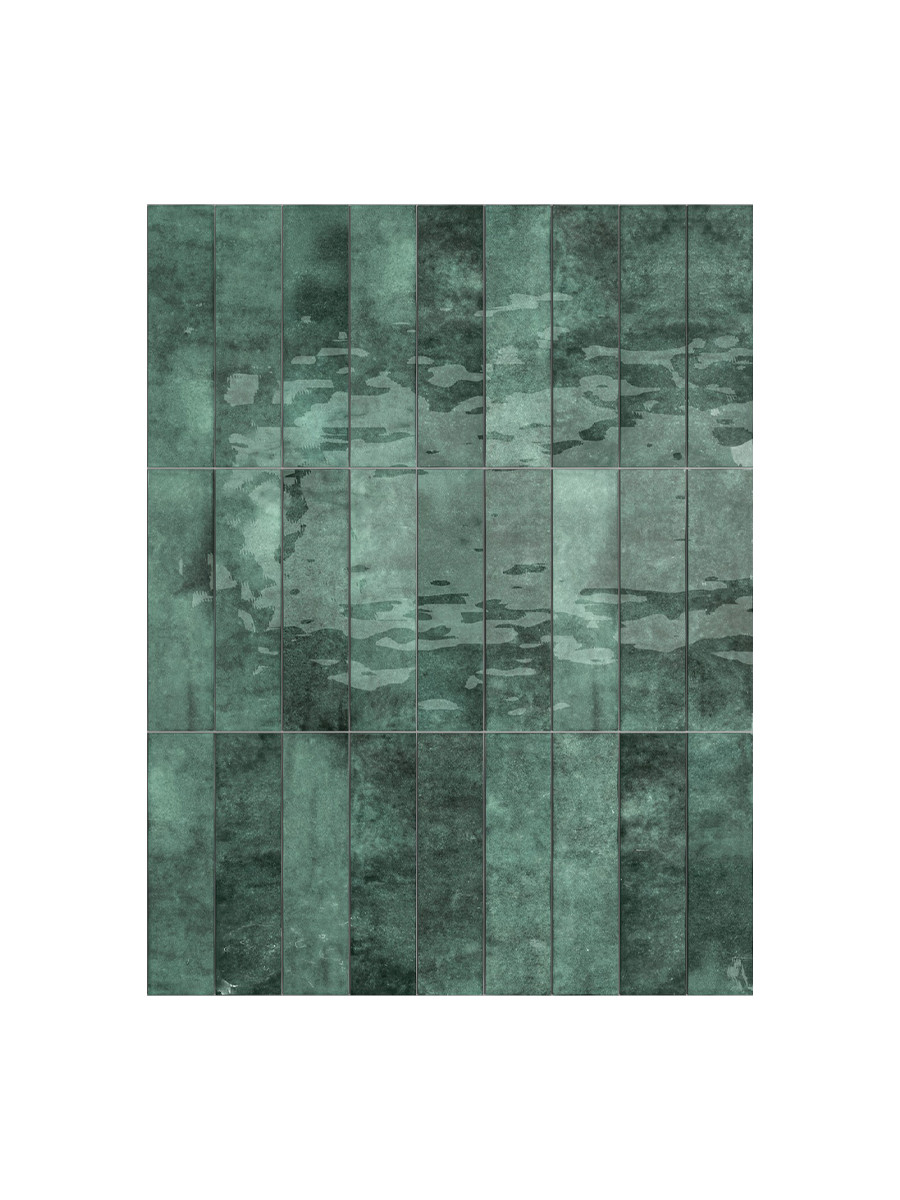 Earth Amazon Gloss Wall Tile - 75x300mm