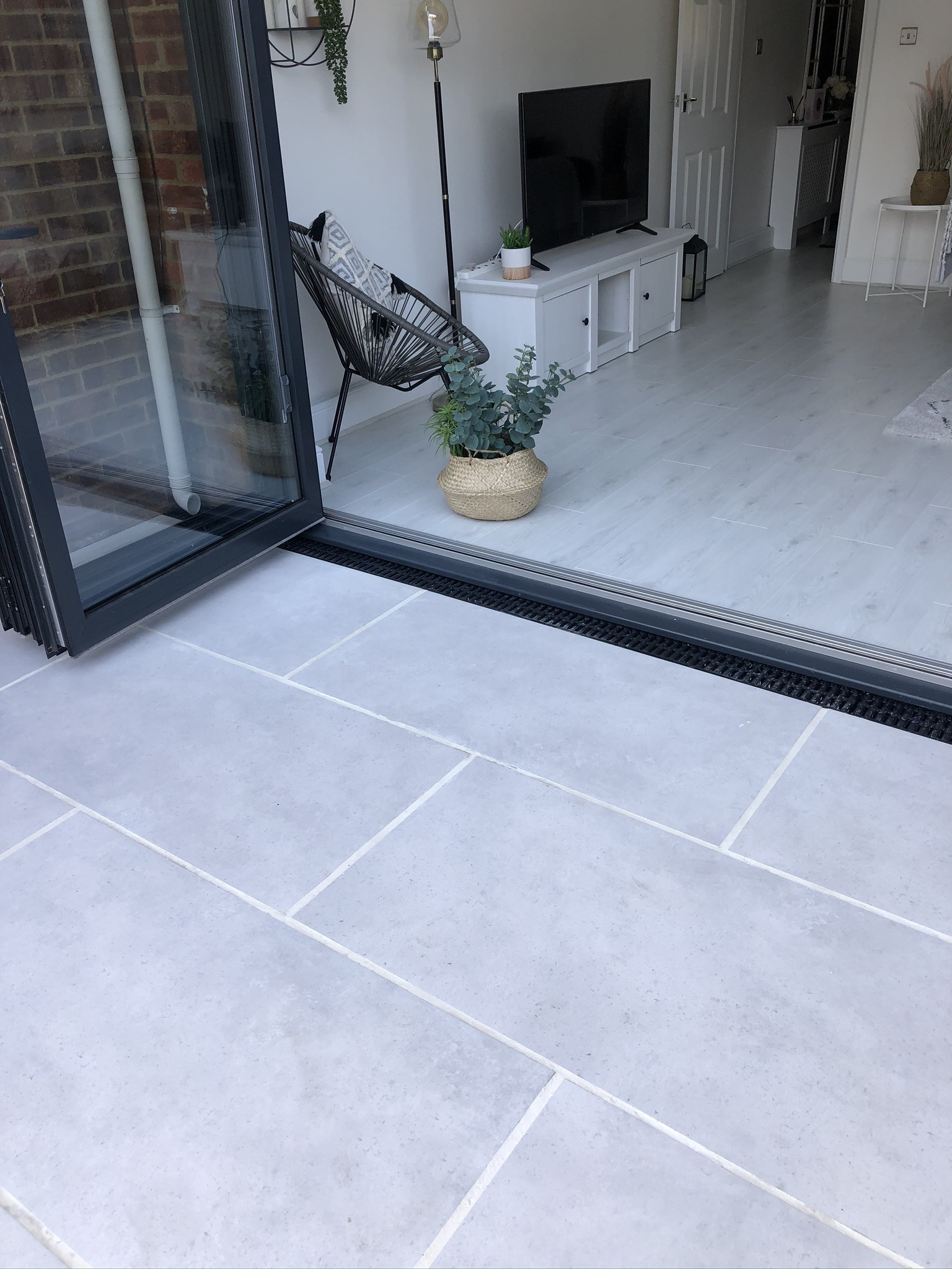 Eclipse Silver Porcelain Paving Tiles - 900x600x16mm