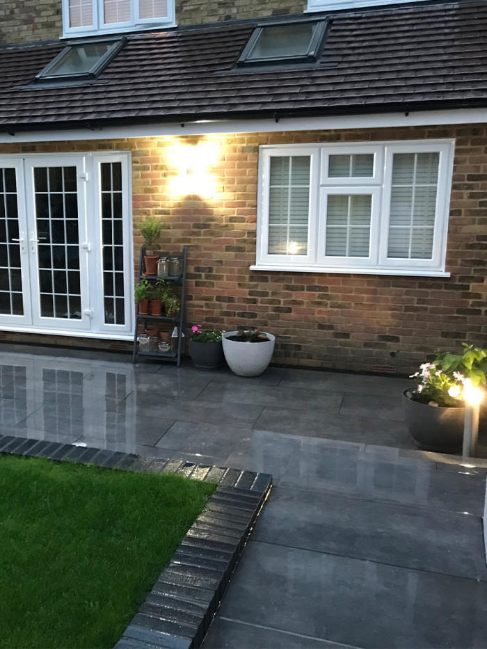 Eclipse Black Outdoor Porcelain Paving Slabs - 1200x600x20mm