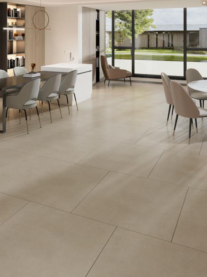 Eclipse Ivory Porcelain Tile - 800x800mm