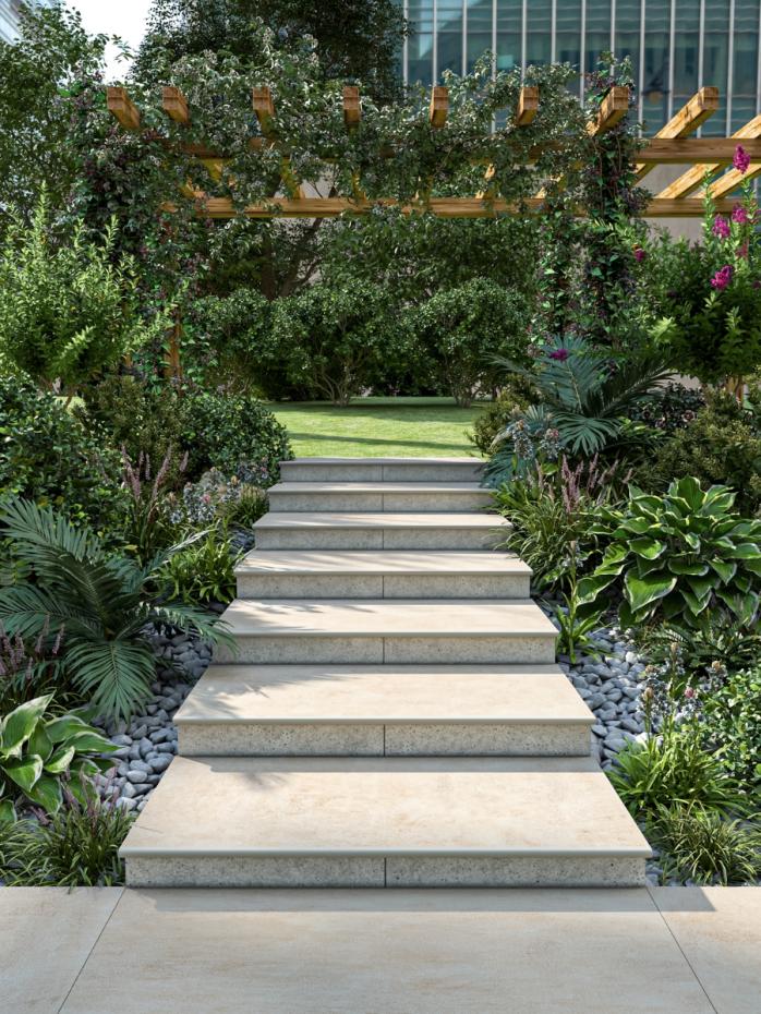 Eclipse Ivory Porcelain Bullnose Tiles - 1200x400x20mm