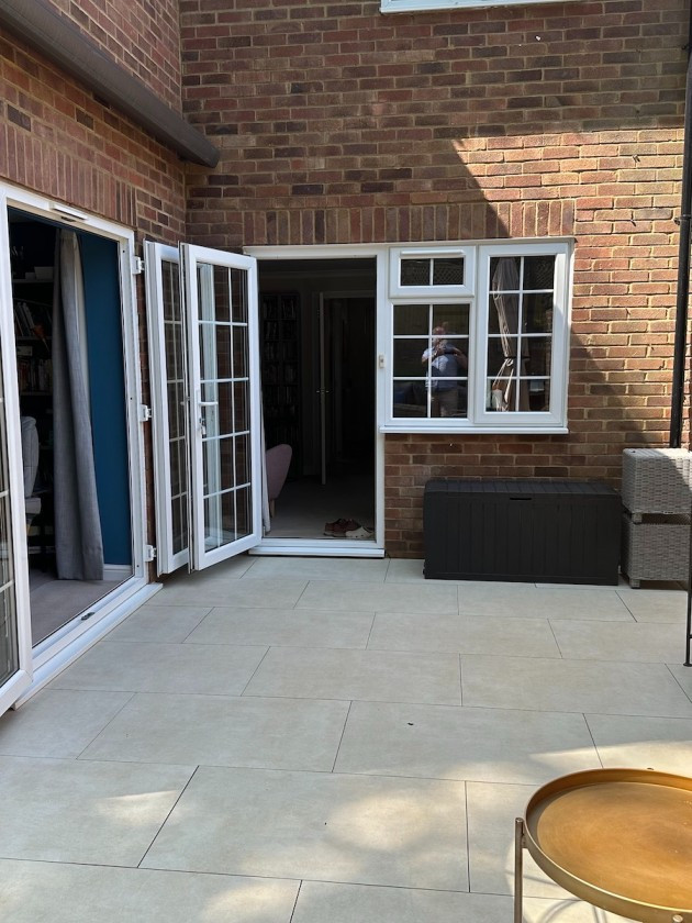 Eclipse Ivory Outdoor Porcelain Paving Slabs - 900x600x20mm