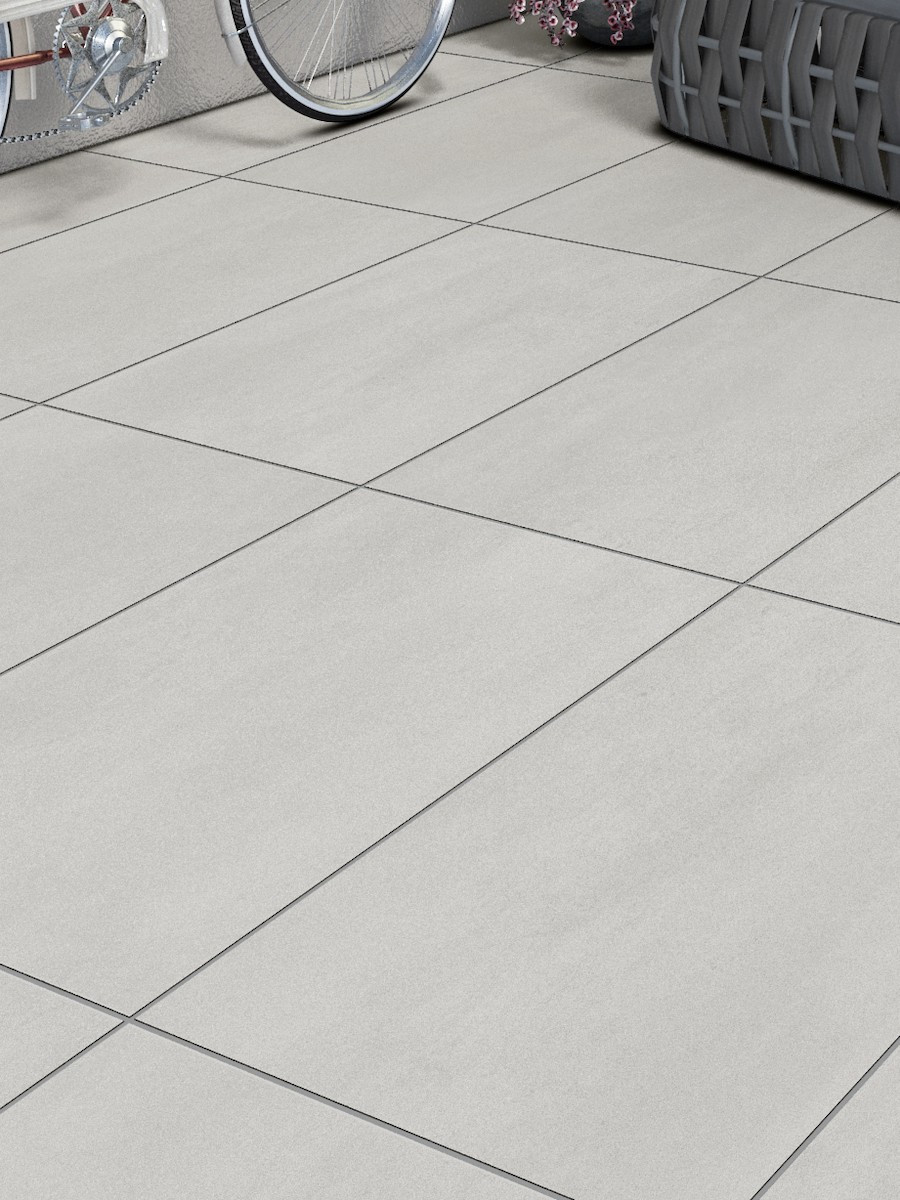 Eclipse Off White Virtue Vitrified Porcelain Paving Slabs - 600x600 Pack