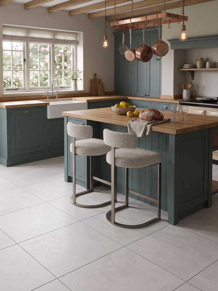 Eclipse Off White Porcelain Tile - 600x600mm